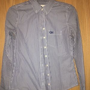 Gilly Hicks pinstriped button down